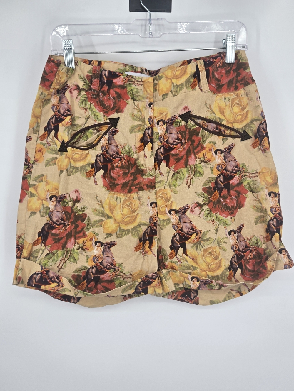 Rodeo Quincy rodeo Print Women's Bermuda Shorts Large (8233)